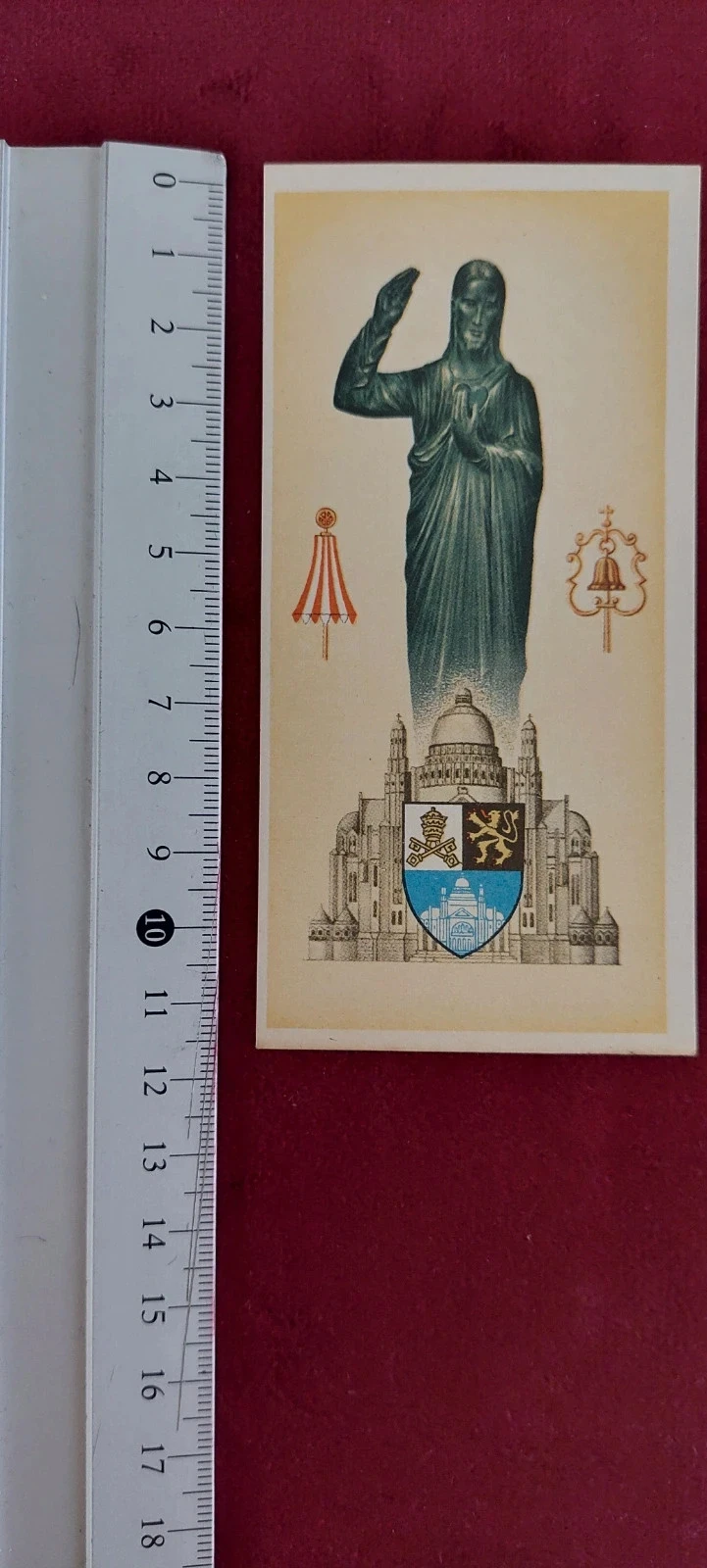 Image pieuse ancienne - Centenaire du Sacré-Cœur 1856-1956 - Basilique de Koekelberg – photo 3